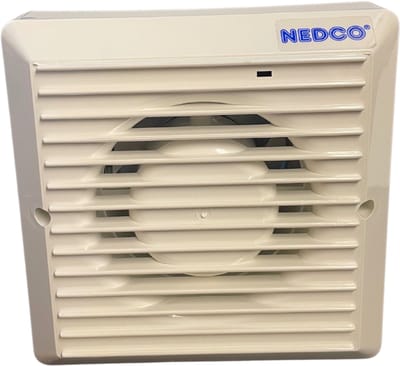 Nedco ventilator inbouw - met timer - kogellagers - Ø 100 mm - wit