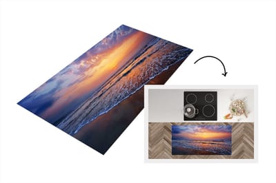 Keukenloper - Loper keuken - Strand - Zon - Lucht - 120x60 cm - Keukenloper vinyl