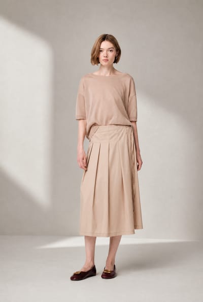 Fine Viscose Top 26011 | Gold Beige - Gold Beige / S