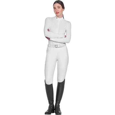 Dames wedstrijdpolo met lange mouwen Equestro
