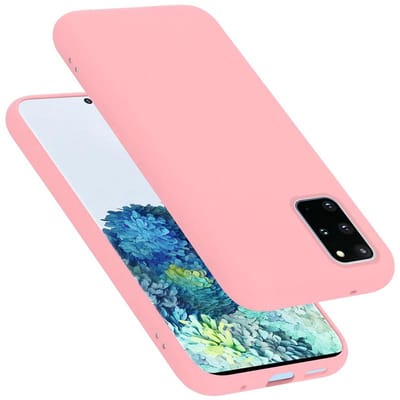 Cadorabo Hoesje geschikt voor Samsung Galaxy S20 PLUS in LIQUID ROZE - Beschermhoes gemaakt van flexibel TPU silicone Case Cover