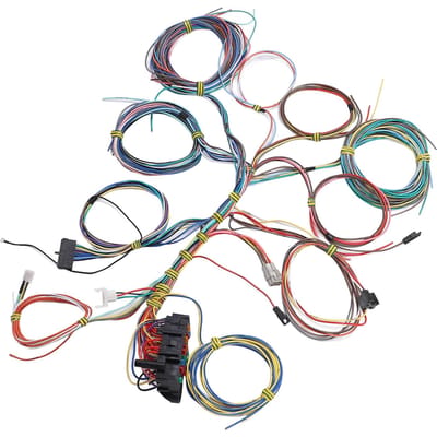 Universele 22-Circuit Bedradingsboom Kit met Zekeringen en Installatie-instructies voor Elk 12 Volt Voertuig gray