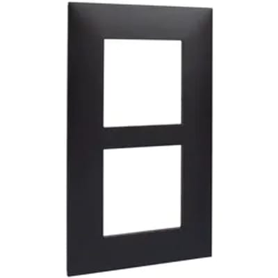Legrand Vanela Next Dubbele Afdekplaat Horizontaal/verticaal Zwart 57mm