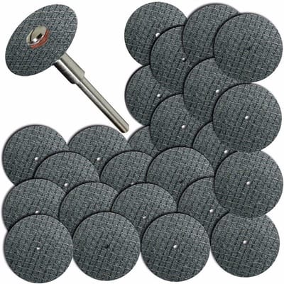 Snijschijven Set - Metaalzaagbladen Draaihouder - Metaal Bewerken - Glasvezel Versterkt - 32 mm - Grijs