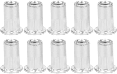 Dailygoods- Blindklinknagel 100 Stuks - Aluminium M5 - Moeren - Nutserts - Schroefdraadmoeren - Duurzaam materiaal