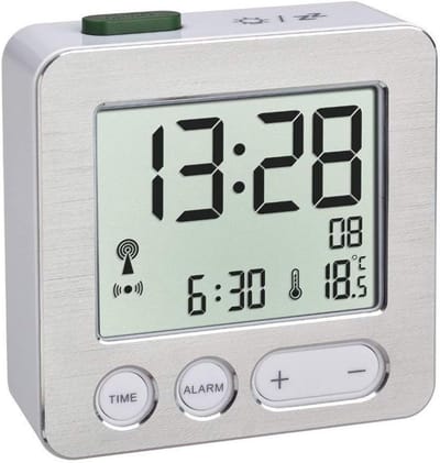 Radio-gestuurde Digitale Wekker met Temperatuurweergave en Snooze