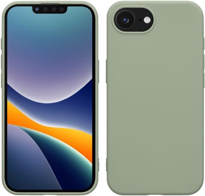 kwmobile telefoonhoesje geschikt voor Apple iPhone 17e / iPhone 16e - Hoesje voor smartphone - Back cover in grijsgroen