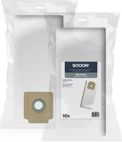 SQOON® Stofzuigerzakken Geschikt voor Sprintus Era, Maximus, T11 & Floory - Model 106061 - 10 stuks