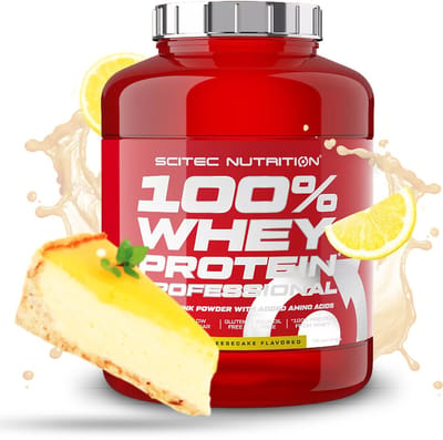 Scitec Nutrition® - 100% Whey Protein Professional (2350 gram - Lemon/Cheesecake) - Citroen/Cheesecake - 78 eiwitshakes - Premium proteine poeder - eiwitpoeder met aminozuren