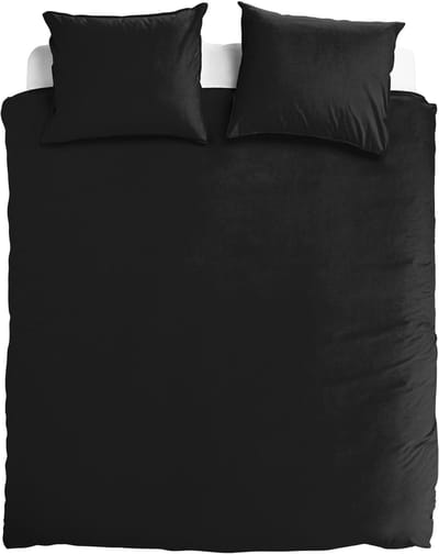 totaalBED Dekbedovertrek Noa Antraciet - 140x200/220 cm - 100% katoensatijn - incl. instopstrook