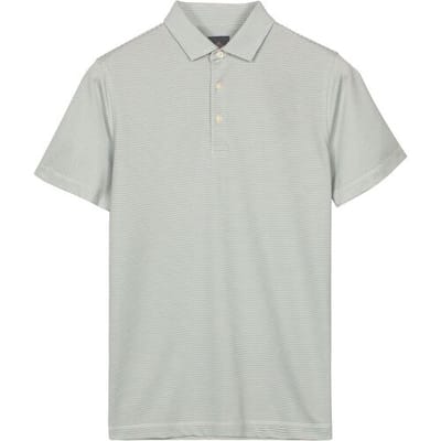 Baileys Polo Yarn Dyed Small Stripe Soft Green / male