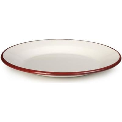 IBILI 908122 Plat bord, Papier, Wit/Rood, 22 x 22 x 2 cm