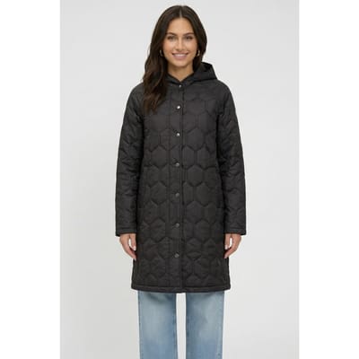 Cars Jeans Solene Polyamide Black Maat: S | Winterjassen Outlet | Dames | Zwart