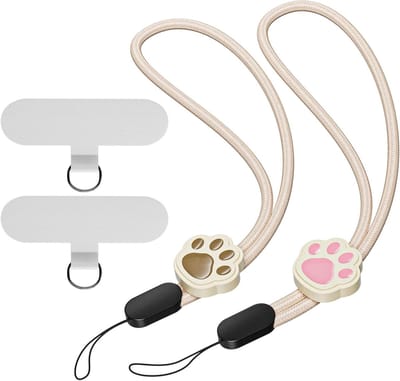 Verstelbare telefoon lanyard en polsband van nylon voor camera en smartphone, ideaal voor handsfree gebruik