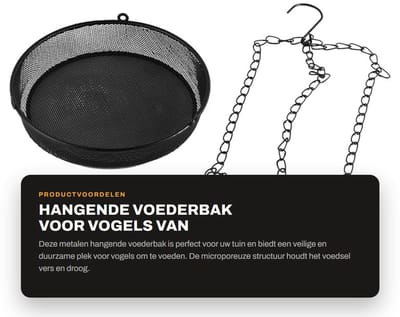 Dailygoods - Hangende Voederbak voor Vogels van Metaal