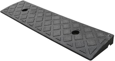Rubberen Drempelhulp Stijging Rolstoel Overgang Ramp Mobiliteit Deur Ramp Stoeprand Helling Rubber Oprijplaat Stoeprand Voor En Scooter(Black,50 * 13 * 3cm)