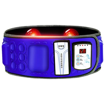 Elektrische infrarood afslankriem vibratie fitness massager afvallen schudmachine x5 keer buik vetverbranding verlies 1 stuks blauw