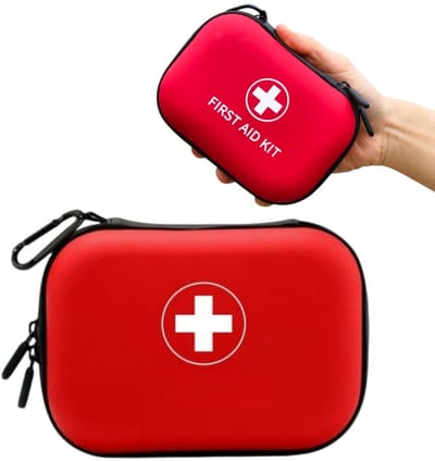 1 stuk - Mini draagbare EHBO-set - Compact en gemakkelijk op te bergen - Reisapotheek - Persoonlijke opbergtas - 18*6*13 cm - Voor thuis, onderweg, buitenactiviteiten, wandelen en noodgevallen - Rood