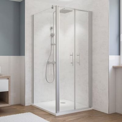 Megabad Profi Collection Classic-Line side panel 90 x 190 cm for swing door MBDWO5SWFPT90190CHO