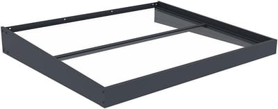 Robuuste metalen luifel voor deur of raam, antraciet, met helder polycarbonaat dak