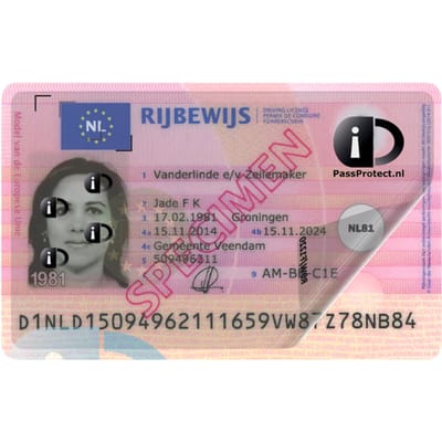 PassProtect voor rijbewijs | beschermfolie | herbruikbaar | voorkom identiteitsfraude | beveiliging BSN en pasfoto