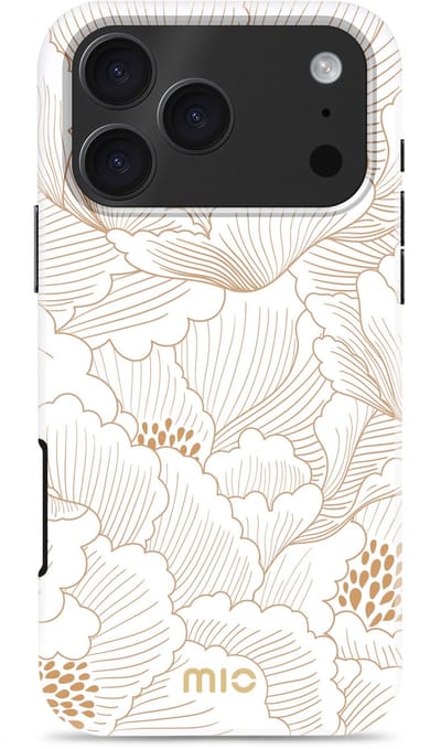 MIO by Mobilize White Roses - Geschikt voor iPhone 17 Pro - Geschikt voor MagSafe opladen