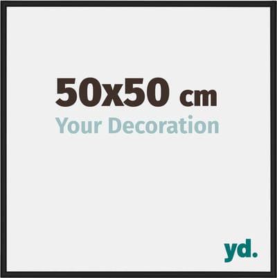 Your Decoration - Fotolijst 50x50 cm - Aluminium - Zwart Mat - New York