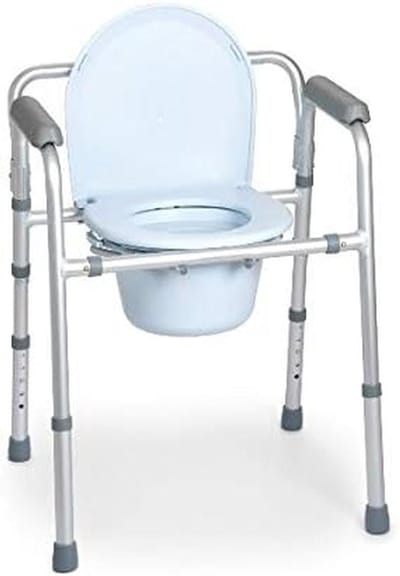 Verstelbare Comfort Douchestoel en Toiletverhoger - 4-in-1 Opvouwbaar