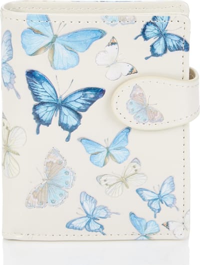 Shagwear Portemonnee - Compact Beugelportemonnee - Dames - Kunstleer -Butterfly (009845sm)