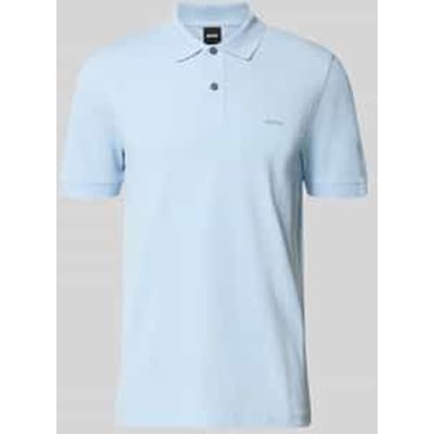 BOSS Pallas regular fit polo - pique - lichtblauw