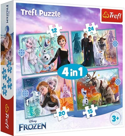 Trefl Frozen 4in1 Disney Frozen 2 4-in-1 Puzzel - 207 stukjes - Vanaf 4 jaar