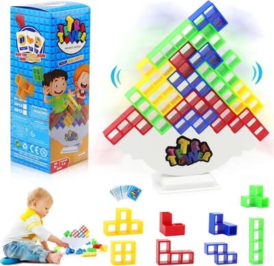 Creatief Stapelspel voor Kinderen, Tetris Balans Speelgoed, Bouwblokken en Evenwichtsspel voor Jongens en Meisjes vanaf 3 Jaar