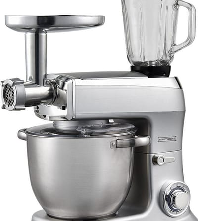 Royalty Line 3-in-1 Keukenmachine 2100 Watt -7.5 Liter- Zilver