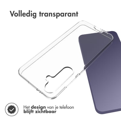 Accezz Hoesje - Geschikt voor Samsung Galaxy S24 FE - Clear Backcover - Transparant
