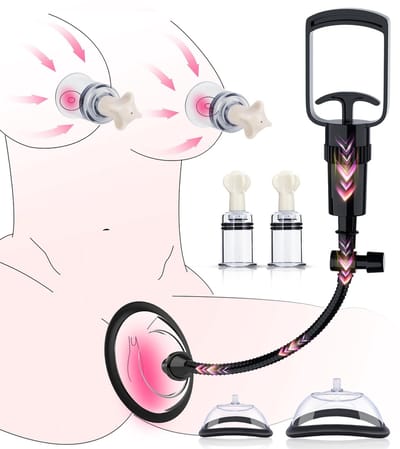 Oneay Vaginale zuigpompset – BDSM-seksspeeltjes, clitoris- en vaginale zuigpompen, hulpmiddelen voor seksueel genot ontworpen voor vrouwen en hun partners, combinatie van seksspeeltjes voor volwassenen.