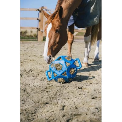 Kentucky Horsewear - Relax Paardenspeeltje speel- en hooibal royaal blauw size L 40cm