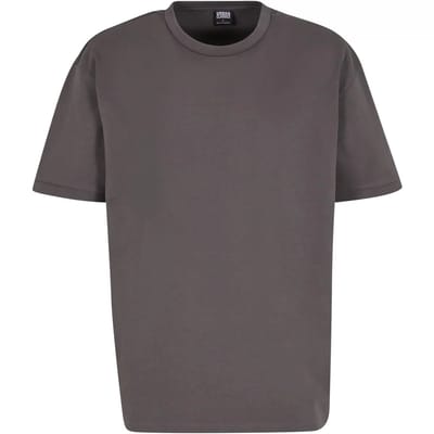 Urban Classics - Rib Cuff Heren Tshirt - S - Grijs