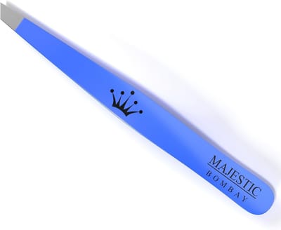 Precisie Pincet - Haren Verwijderen - Gezichtsverzorging - Scherpe Naaldpunt - 18 gram - Blauw