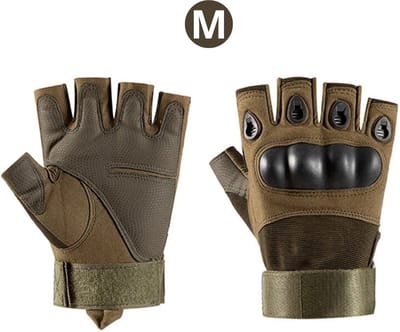 Nivard Airsoft Handschoenen - Tactical - Tactical Gloves - Leger - Tactical Handschoenen Hardknuckle - Paintball - Militaire - Vingerloze - Groen M