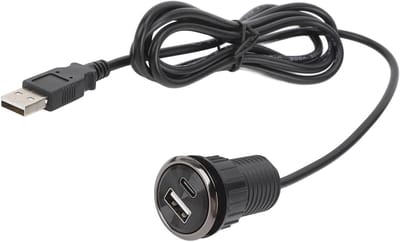 Compacte Inbouw Voedingsstrip met 2 USB Oplaadpoorten, Ideaal voor Bureau, Conferentieruimte en Thuisgebruik