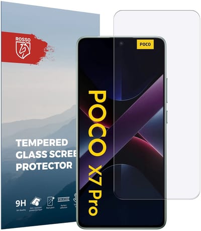 Rosso Screen Protector Geschikt voor Xiaomi Poco X7 Pro | 9H Tempered Glass | Glasplaatje | Beschermlaag | Beschermglas | 9H Hardheid