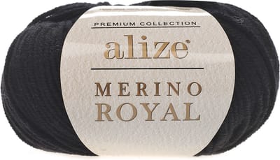Alize Merino Royal Black 60 Pakket 5 x 50 Gram