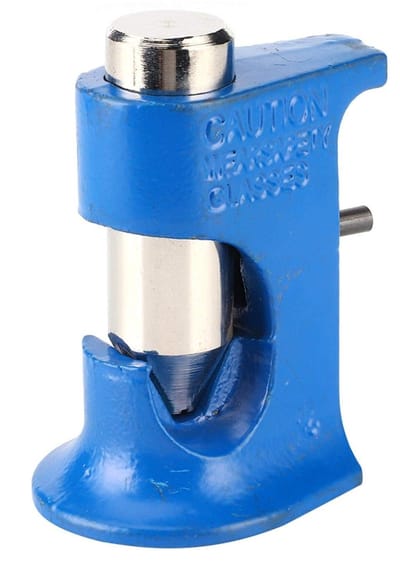Dailygoody - Krimptang - Accukrimptang - Ergonomisch handvat - Blauw - Roestvrijstalen accuklem - Voor auto - Kabel harmer