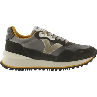 Metallische nylon sneakers met gespleten leer voor dames Victoria Viento