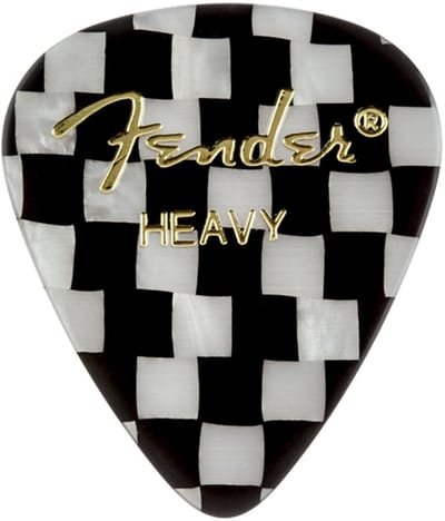 Fender Picks 351 Checker Heavy 12er Set Premium Celluloid - Plectrum set