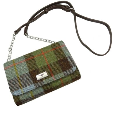 Schoudertas Strathy MacLeod- Portemonnee - Harris Tweed - Glen Appin of Scotland