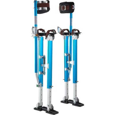 Échasses de Plaquiste, 615-1023 mm Échasses de Peintre en Aluminium Réglables, Capacité de Charge 103 kg, Pieds en Caoutchouc Antidérapants, Amortissement à Double Ressort, Confortables