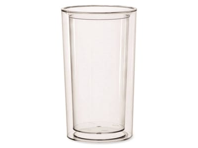 APS Pure flessenkoeler - transparant - dubbelwandig SAN - hoogte 23 cm - binnen Ø 10,5 cm