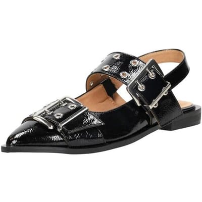 SUB55 Slingbacks Slingbacks - Zwart lak - Maat 43