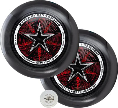 Vliegende Schijven - Frisbees Ultimate - Sport Spelen - Dubbelpak Zwart - Standaardformaat - Zwart